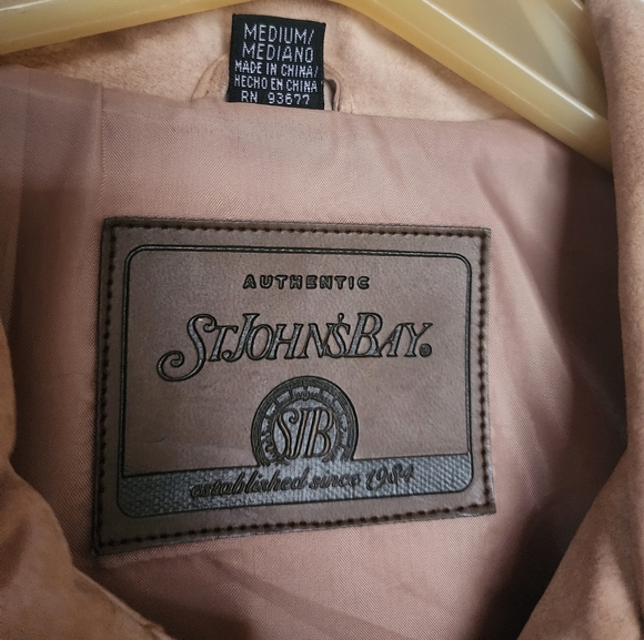 Tan suede jacket like new size M - Picture 7 of 11